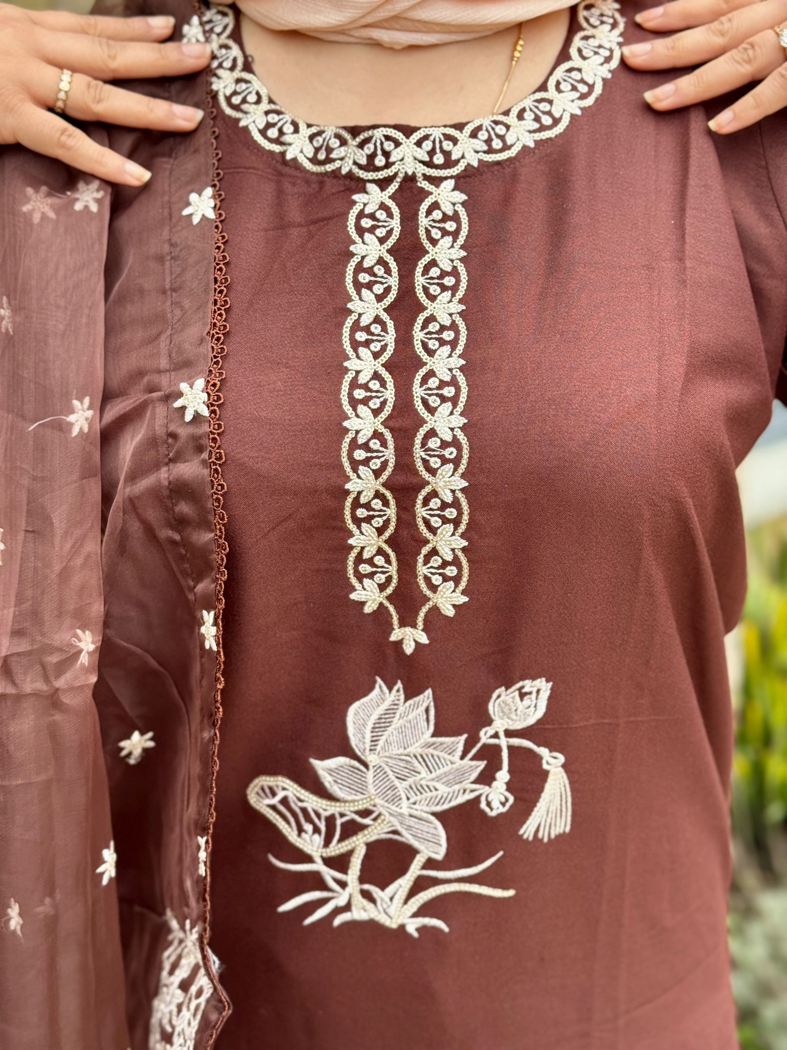 3 piece Chocolate brown suit