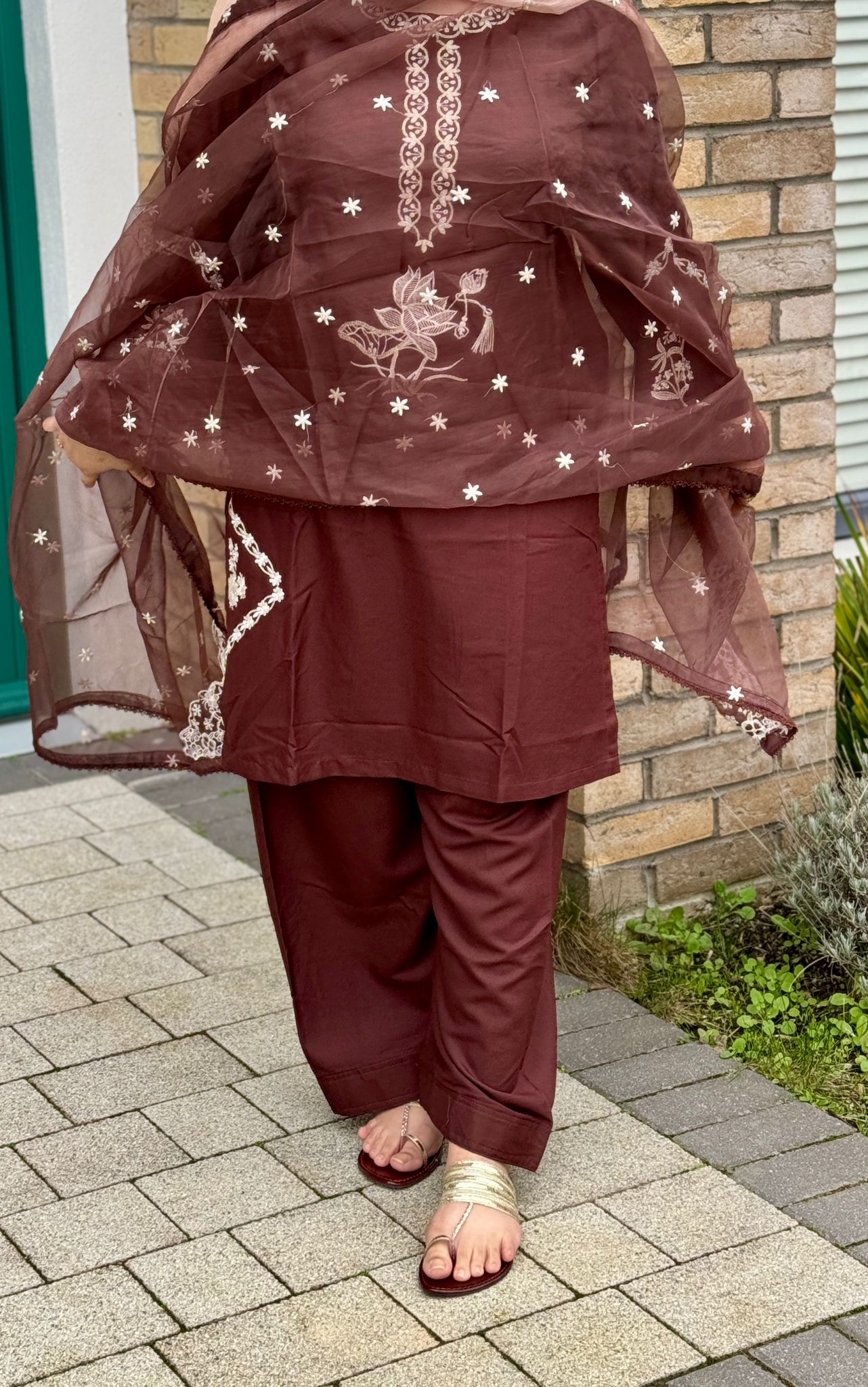 3 piece Chocolate brown suit